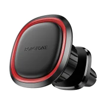 Borofone autós tartó BH124 Roman mágneses szellőzőrácsra fekete-piros