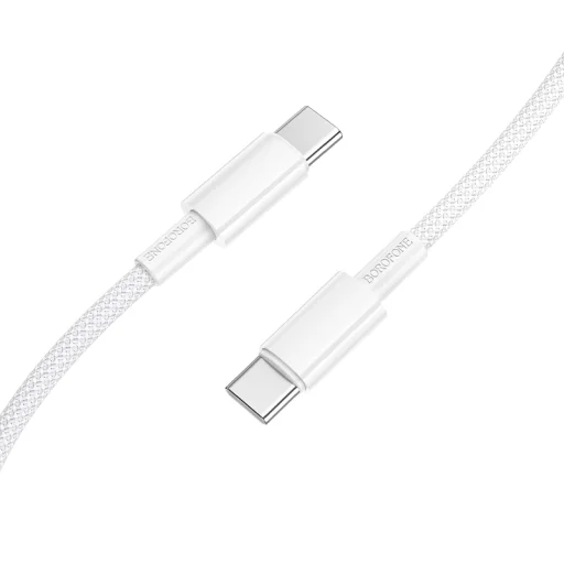 Borofone Kábel BX117 Forrás - Type C - Type C - PD 60W 3A 1 méter fehér - 1