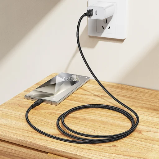 Borofone BX116 Certain kábel - USB to Type C - 3A 1 méter fekete - 3