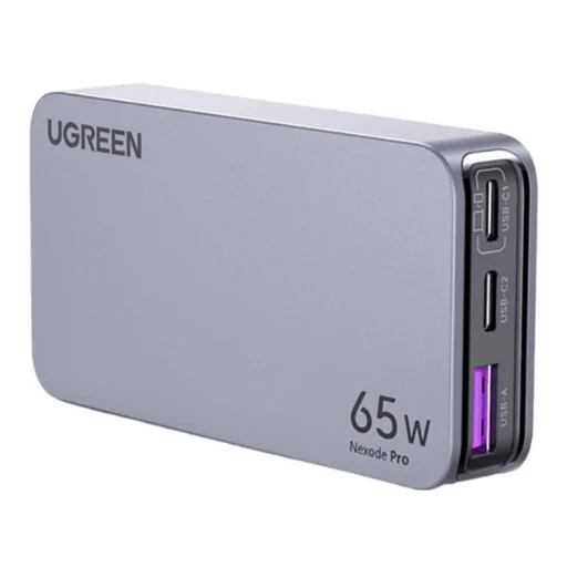 Ugreen Nexode Pro 65W lapos fali töltő, GaN, 2x USB-C + USB - 1