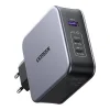 Ugreen Nexode 140W C289, GaN, 2x USB-C, USB hálózati töltő (fekete) + USB-C 2m kábel thumbnail