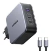 Ugreen Nexode 140W C289, GaN, 2x USB-C, USB hálózati töltő (fekete) + USB-C 2m kábel thumbnail