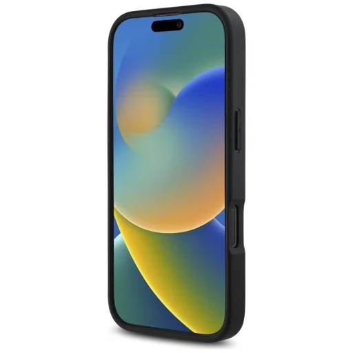  iPhone 16 Pro Max Fekete KARL LAGERFELD tok KLHCP16XPGPVKSK (Szemcsés PU kártyatartós fém aláírás) - 5