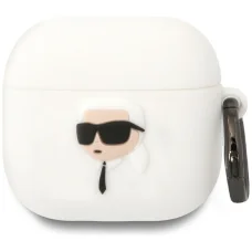 KARL LAGERFELD tok APPLE AirPods 4-hez KLA4RUNIKH (3D SIL NFT K) fehér