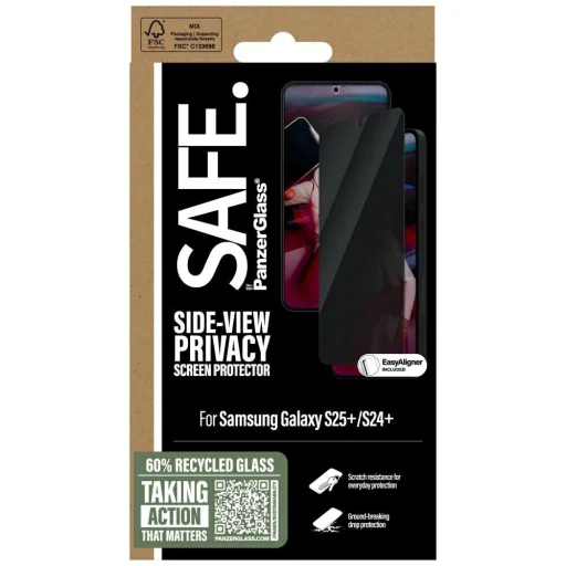 SAFE by PanzerGlass Ultra-Wide Fit Privacy Glass Samsung Galaxy S25+ üvegfólia - 4