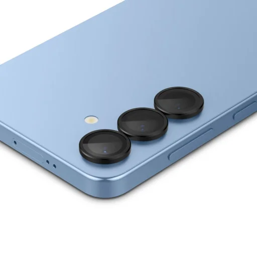 Spigen Optik Pro Glas.tr "Ez Fit" HD Kamera Protector 2-csomag Galaxy S25+ Plus Fekete üvegfólia - 4