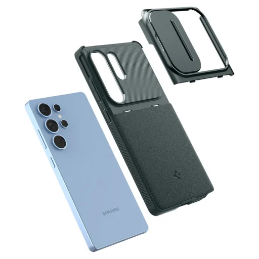  Galaxy S25 Ultra Méregzöld Spigen Optik Armor tok - 8