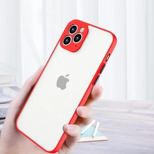 Milky Case Szilikon Rugalmas Átlátszó Tok Xiaomi Redmi 9T Piros - 11
