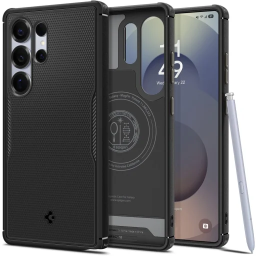  Galaxy S25 Ultra Matt Fekete Spigen Core Armor Mag Magsafe Tok - 1