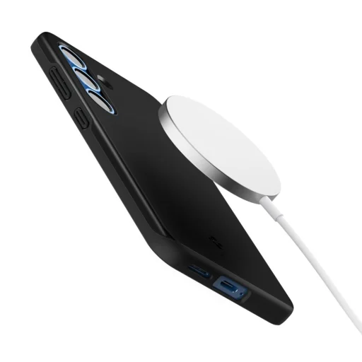  Galaxy S25 Fekete Spigen Thin Fit Mag Magsafe tok - 8