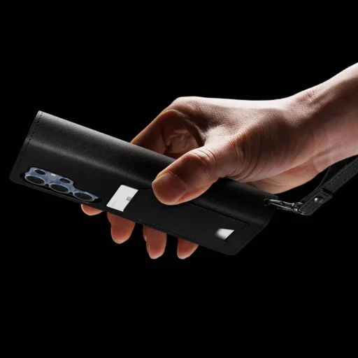  Galaxy S25 Ultra Spigen Wallet ”S” fekete tok - 12