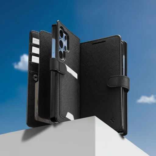  Galaxy S25 Ultra Spigen Wallet ”S” fekete tok - 13