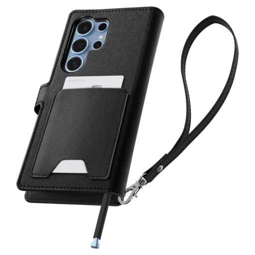 Galaxy S25 Ultra Spigen Wallet ”S” fekete tok - 10
