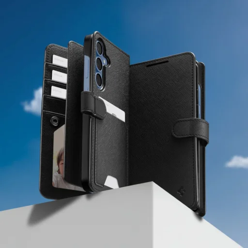  Galaxy S25 Plus fekete Spigen Wallet "S" tok - 10