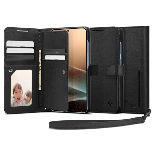  Galaxy S25 Plus fekete Spigen Wallet "S" tok - 1