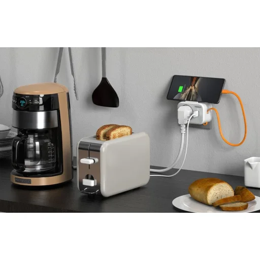 Tessan Fali Aljzat TS-332-DE  USB porttal elosztó - 6