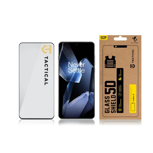 Tactical Üveg Pajzs 5D OnePlus 13 Fekete üvegfólia - 3