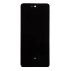 LCD kijelző + Érintőegység Samsung A528B Galaxy A52s 5G Fekete (Szervíz csomag)