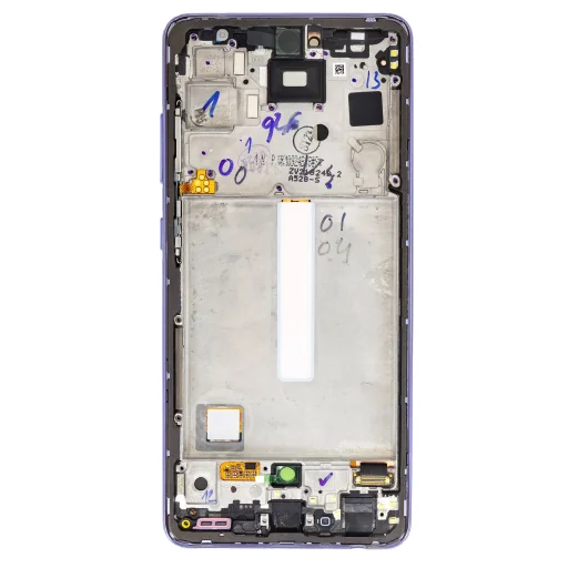 LCD kijelző + Érintőegység Samsung A528B Galaxy A52s 5G Light Violet (Szervizcsomag) - 2