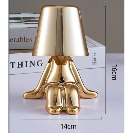 Éjjeliszekrényhez való asztali lámpa GOLD MAN Art Deco ülés (6. verzió) MLTL - 8