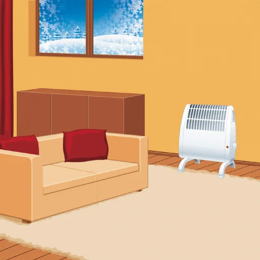 Home FKM 450 elektromos fagyőr fűtőtest, 450W, mechanikus termosztát, IP20 védelem, fehér - 2