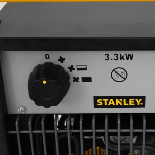 Stanley ST-033-240-E hordozható elektromos ventilátoros ipari fűtőtest, 1650W/3300W, IPX4 védelem - 2
