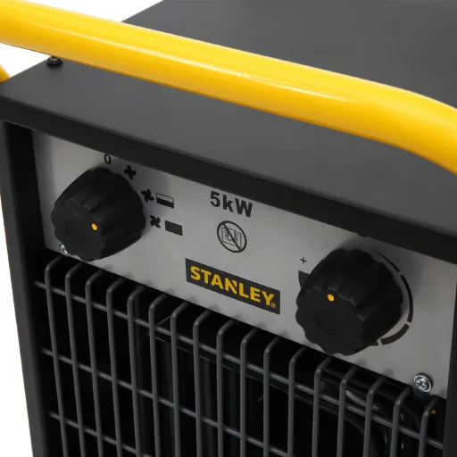 Stanley ST-05-400-E hordozható elektromos ventilátoros ipari fűtőtest, 2500W/5000W, IPX4 védelem - 2
