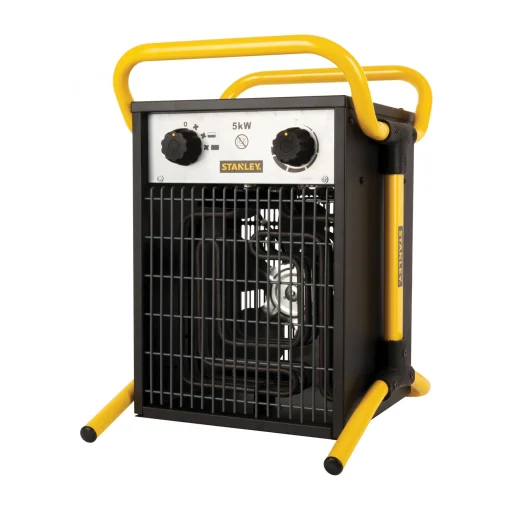 Stanley ST-05-400-E hordozható elektromos ventilátoros ipari fűtőtest, 2500W/5000W, IPX4 védelem - 1