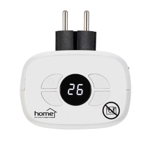 Home FKH 401 hordozható elektromos mini kerámia fűtőtest, 400W, elektronikus termosztát, lángeffekt, fehér - 4