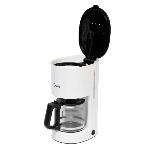 Midea MA-D1502AW kávéfőző, 1000 W, 1,25 literes, melegentartó talapzat, Pause 'n Serve funkció, fehér-fekete - 3