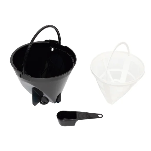 Midea MA-D1502AW kávéfőző, 1000 W, 1,25 literes, melegentartó talapzat, Pause 'n Serve funkció, fehér-fekete - 5