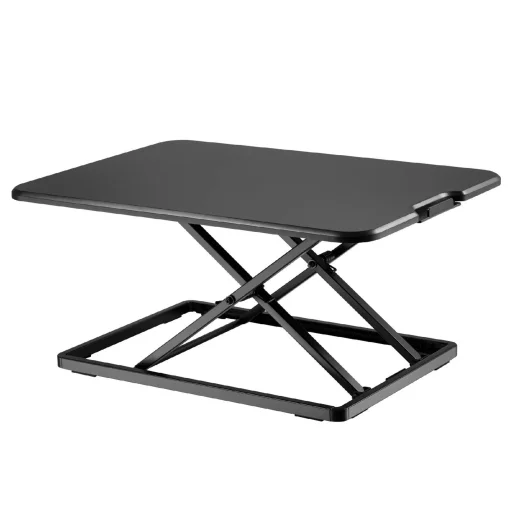 Home SST 01 ülő-álló asztali munkahely, minőségi MDF alapanyag, nagy szilárdságú acélváz, 5 magasságbeállítás, benyomható fogantyú, 67x47cm - 2