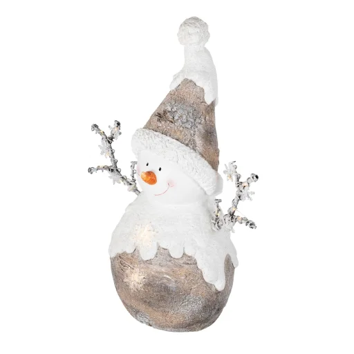 Home KDC 29 LED-es hóember kerámia figura, 12 db LED - 3