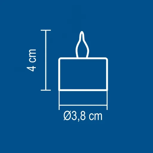 Home CD 2/WX LED-es teamécses, narancssárga LED, 2 db - 3
