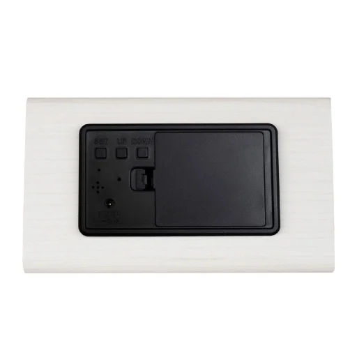 Home OC 07 digitális LED ébresztőóra, tapsra aktiválható fehér kijelző, dátum és hőmérséklet kijelzés, ébresztés, elemes tápellátás - 2