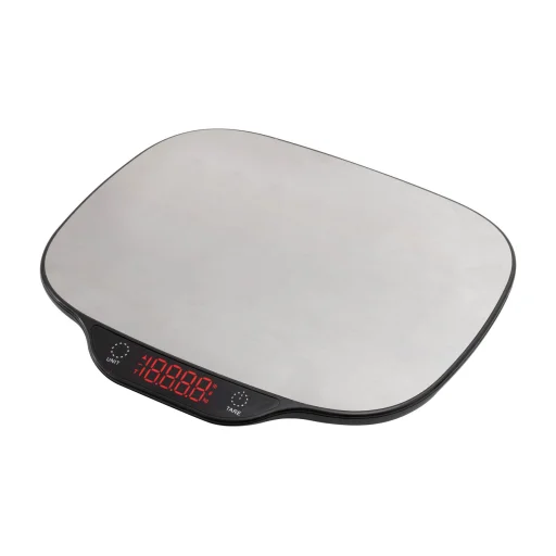 Home HG M 15 konyhai mérleg, méréshatár 15 kg, mérési pontosság: 1 g, tára funkció, világító piros LED kijelzővel, automatikus kikapcsolás, - 1