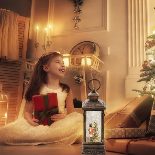 Home LTN 17 lámpás vízkeveréssel, csillámokkal, katona, LED, kapcsolható, 3 funkció, műanyag, beltéri - 2