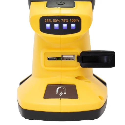 Home JSL 3300 munkalámpa, 3300 lm, IP44, 4400 mAh, PowerBank funkció, USB-C töltőkábel, ~4,5 óra üzemidő - 5