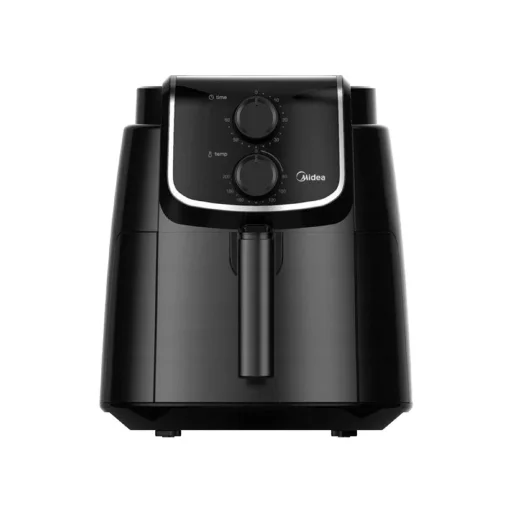 Midea MF-TN35D air fryer, forrólevegős fritőz, 3,5 literes sütőkosár, állítható hőmérséklet 200 °C-ig, 1500 W, fekete - 2