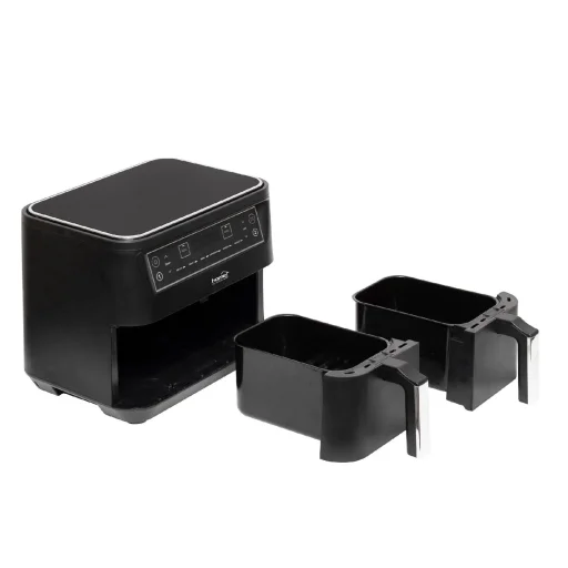 Home HG AF 24 air fryer, forrólevegős fritőz, 2 X 3,8 literes, 6-féle üzemmód, 2460 W, MEAL funkció, DUAL funkció, fekete - 3