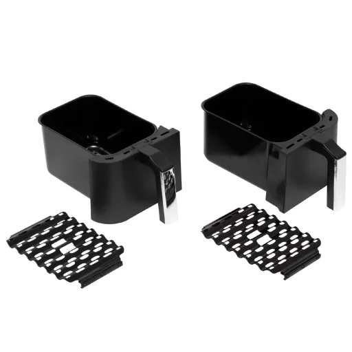 Home HG AF 24 air fryer, forrólevegős fritőz, 2 X 3,8 literes, 6-féle üzemmód, 2460 W, MEAL funkció, DUAL funkció, fekete - 4