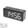 Home MECHACLOCK ébresztőóra multimédia lejátszóval, 3 W, fehér LED kijelző, FM rádió, BT, microSD, USB-C, ~15 óra üzemidő thumbnail