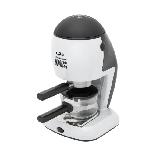 Szarvasi SZV-624 Unipress kávéfőző 11948, 800 W, 3.04 bar, üveg kiöntő, hőkorlátozó, hőkioldó, fehér - 1