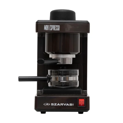 Szarvasi SZV-612/3 Mini Espresso kávéfőző 11958, 800 W, 3.04 bar, üveg kiöntő, hőkorlátozó, hőkioldó, barna - 2