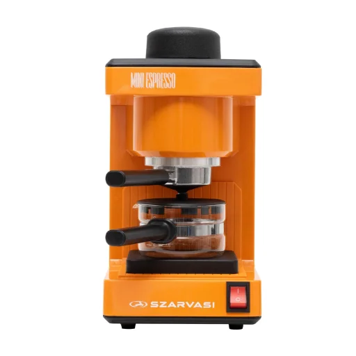 Szarvasi SZV-612/3 Mini Espresso kávéfőző 33280, 800 W, 3.04 bar, üveg kiöntő, hőkorlátozó, hőkioldó, narancssárga - 2