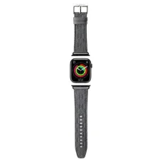 Karl Lagerfeld Saffiano Monogram szíj Apple Watch 38/40/41mm - ezüst