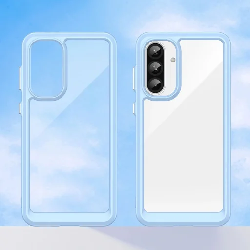 Outer Space tok Samsung Galaxy A56 telefonhoz, rugalmas kerettel - kék - 7