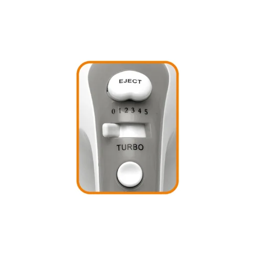 Home HG KM 18 kézi mixer, teljesítmény 250 W, 5 sebességfokozat, TURBO fokozat, habverő és dagasztó karok, fehér - 2