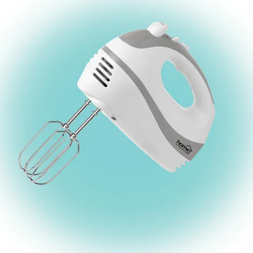 Home HG KM 18 kézi mixer, teljesítmény 250 W, 5 sebességfokozat, TURBO fokozat, habverő és dagasztó karok, fehér - 1