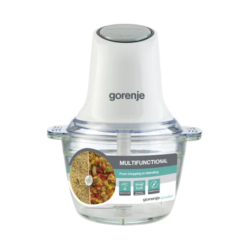 Gorenje S501GW aprító, 500 W, kettős acél pengerendszer, mérőskálázott kehely, fehér - 1